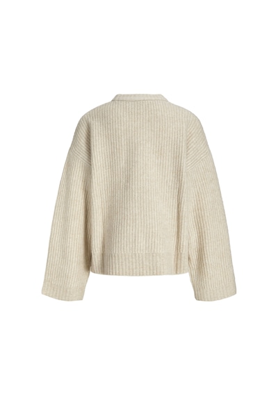 Jack & Jones Kadin Yün Karisimli Wide Fit Kazak - Sigga - 12255358 Fog