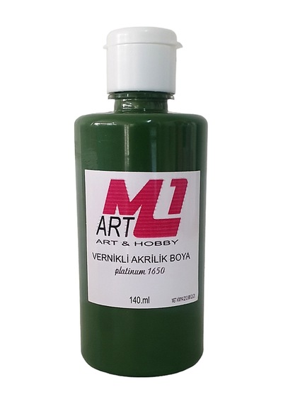 M1 Art Vernikli Akrilik Boya Yeşil 140.ml
