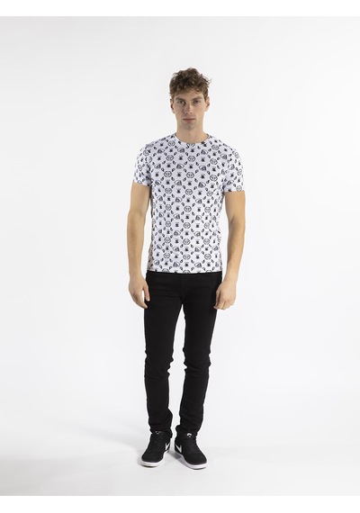 Philipp Plein Erkek T-shirt PP538P Beyaz
