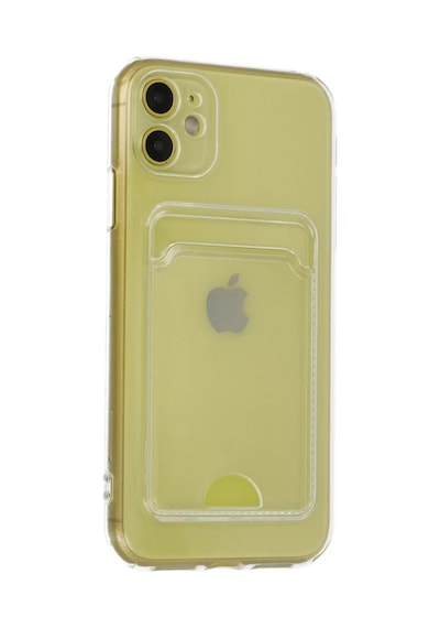 Newface Apple İphone 11 Kılıf Kart Şeffaf Silikon - Şeffaf