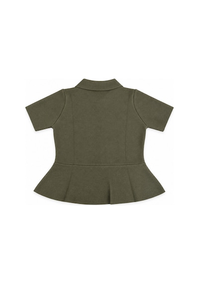 Verymoda Düğmeli Peplüm Ttiko Bluz K-234 Haki