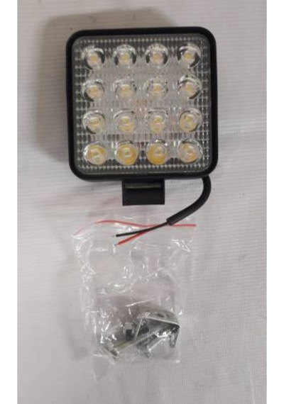Off Road Tepe Lambası Traktör Forklif Çalışma Lambası 16 Led Kare