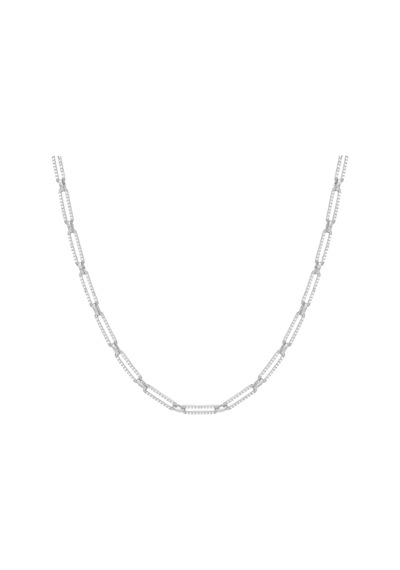 Zirkon Taşlı Zincir 718920 Rose Gümüş