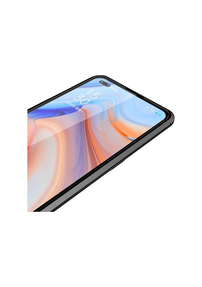 Oppo Reno 4 Kılıf Zore Niss Deri Desenli Silikon Kılıf