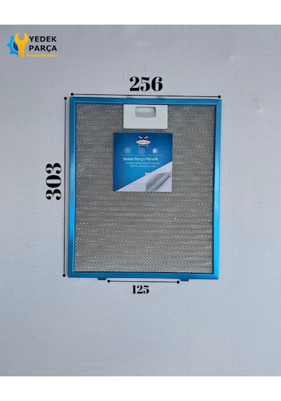 Arçelik Uyumlu: P27yrb 256x303 Mm Aspiratör & Davlumbaz Tel Yağ Filtresi Model: 129730001 25,6x30,3 Cm