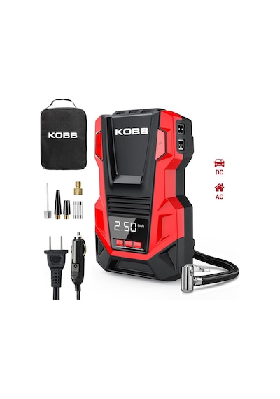 Kobb Kb220 12volt/220volt 150 Psı Dijital Basınç Göstergeli Lastik Şişirme Pompası