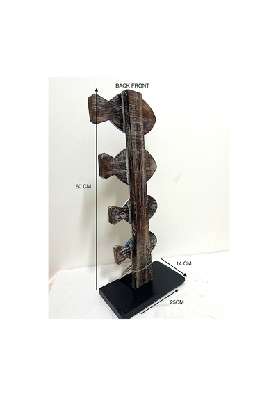 Ahşap Dekoratif Renkli Balıklar 60cm Masa Vitrin Dekoru