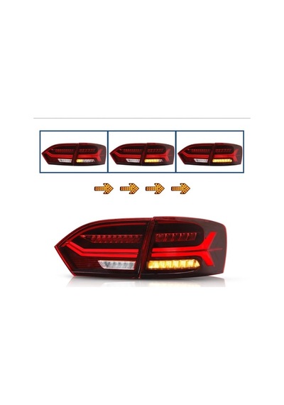 Vw Jetta Mk6 İle Uyumlu Audı Dızayn Stop Füme 2011-2014