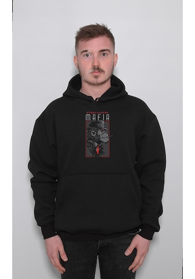 Mafia Gang Maymun Monkey Turkish Gang Sweatshirt Unisex Kapüşonlu Hoodie 001