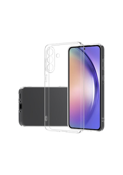 Zore Galaxy Uyumlu A56 Kılıf Msra Süper Silikon Kapak - Şeffaf Şeffaf