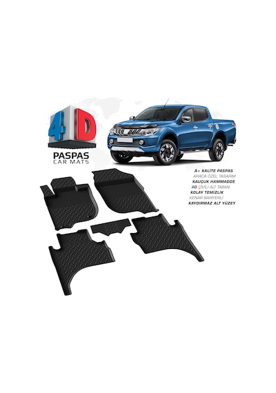 Mitsubishi L200 2015 2016 2017 2018 2019 4D Havuzlu Paspas S-Diza