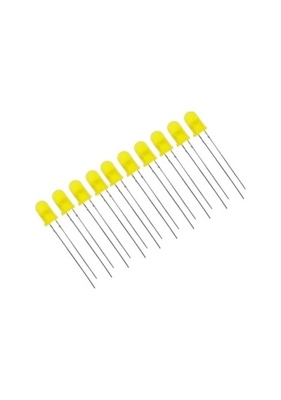 10 Adet 5Mm Sarı Led N11.485