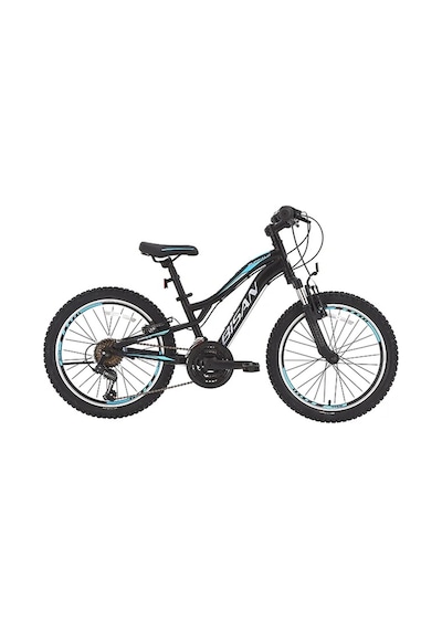 Bisan Buffalo Erkek Dağ Bisikleti 30cm V 24 Jant 18 Vites Mat Siyah Mavi Çok Renkli