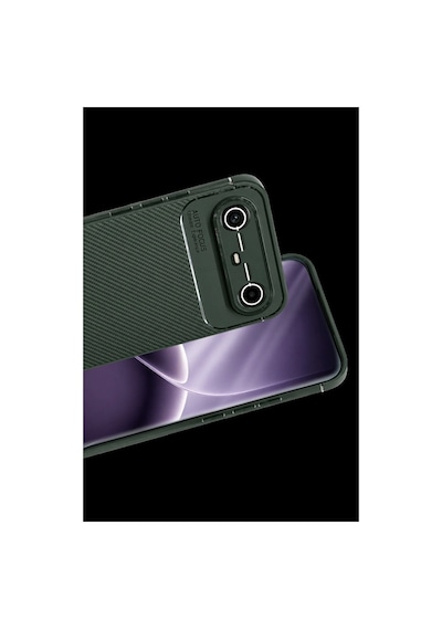 Tecno Spark Slim 5g Auto Focus Karbon Kapak - Koyu Yeşil İtdark58052