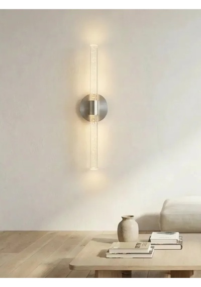 Bhbackhome Bubbleflux Large Şık Tasarım Modern Ledli Aplik 51 Cm Gümüş Elektrikli Kumandalı Gümüş