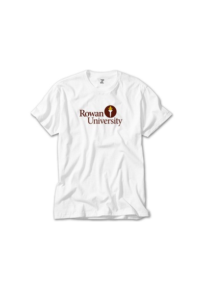 Rowan University Logo Text Beyaz Tişört Beyaz