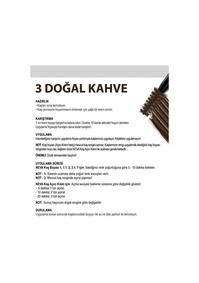 Neva Kaş Boyası 3 Doğal Kahve Diğer