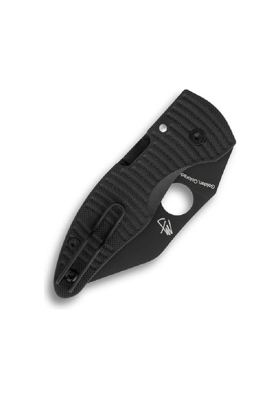 Spyderco Microjimbo Salt Black G-10 Cpm Magnacut Black Blade Plainedge Kamp Çakı Siyah