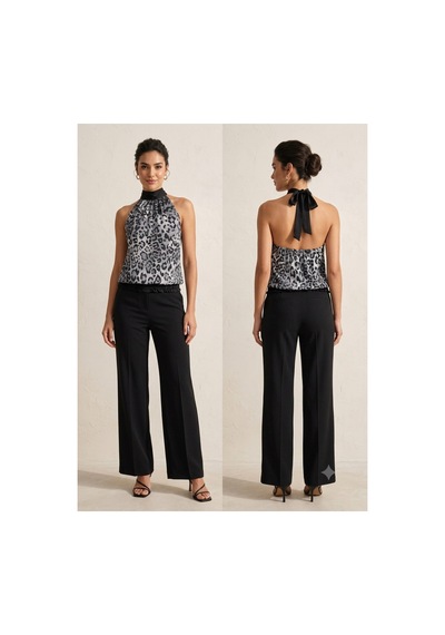 Gül&can Butik Bluz Şık Ve Rahat Siyah