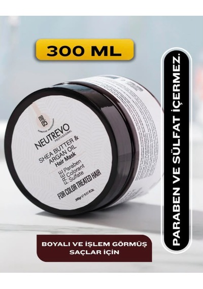 Neutrevo Professional No:5 Argan Serisi İpeksi Parlaklık Saç Bakım Maskesi 300 Ml