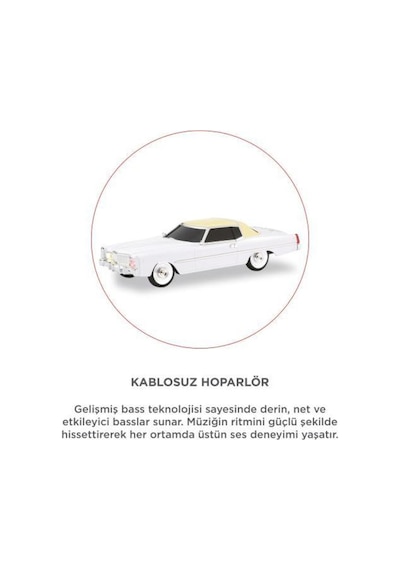 Bluetooth Hoparlör Cadillac 1969 Görünümlü Retro Klasik Araba Tasarımlı 10w Fm Usb Tws Speaker D83