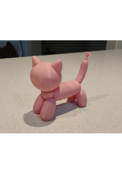 Balon Kedi Figürü 3d Baskı Modern Pop Art Dekor