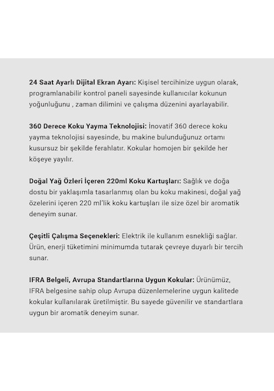 Carpex A1 Pro 900 Koku Makinesi + Cute A1 Koku Kartuşu 200 ML