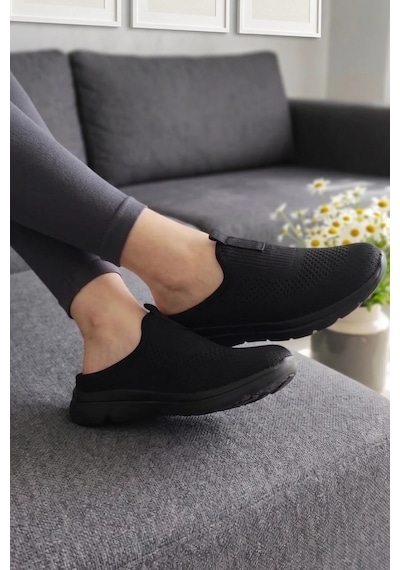 In Step Urban-flex Esnek Tabanlı Ultra Hafif Ortopedik Medikal Hulluks Topuk Dikeni Kadın Kömür Renk Yürüyüş Siyah