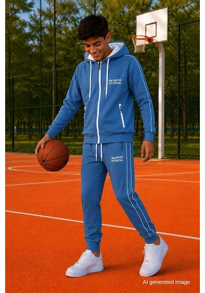 Pina Kids Erkek Çocuk Scuba Unlimited Çift Şeritli Kapüşonlu Reglan Kol Dalgıç Kumaş Eşofman Takımı Esf7024 Açık İndigo Pina Kids Erkek Çocuk Scuba Unlimited Çift Şeritli Kapüşonlu Reglan Kol Dalgıç Kumaş Eşofman Takımı Esf7024 Açık İndigo