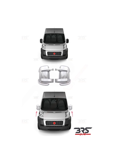 Fiat Ducato Uyumlu 2006 Ve Üzeri Ayna Kapağı 2 Parça Abs Krom Kaplama