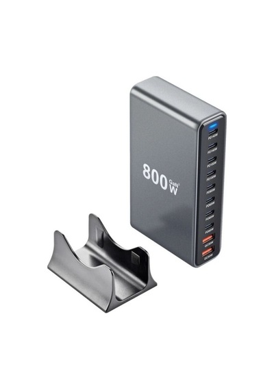 Gan Pro Ymx-800w Gan 10 Portlu Usb Pd Qc Şarj İstasyonu