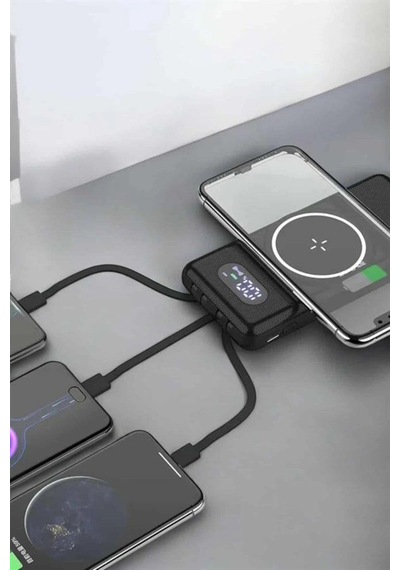 10.000 Mah Powerbank 4 Portlu Hızlı Şarj Dijital Göstergeli Çoklu Renk