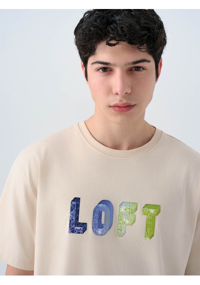 Loft Bej Erkek T-shirt Lf2038683 Bej
