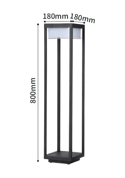 Forlife 60 Watt Solar Alüminyum Bollard Aydınlatma Armatürü Fl-3302