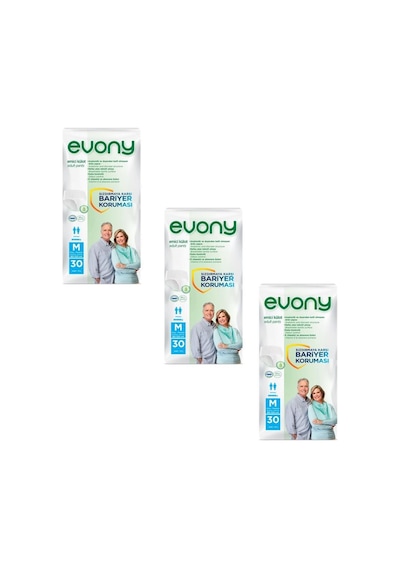 Evony 5.5 Damla Emici Külot Orta Boy M 30'Lu x 3 90 Adet