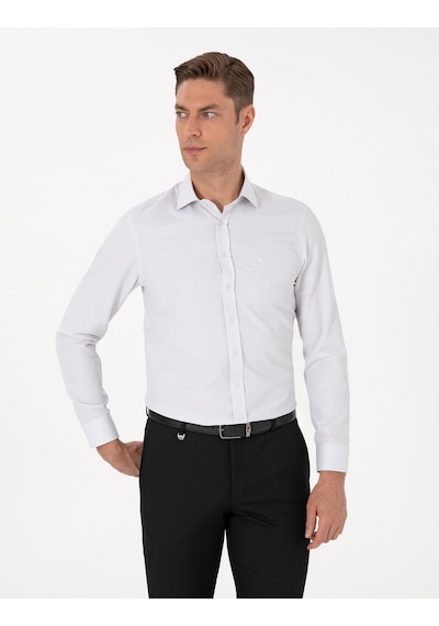 Pierre Cardin Erkek Koyu Haki Gömlek Desenli 50315539-vr111 Koyu Haki