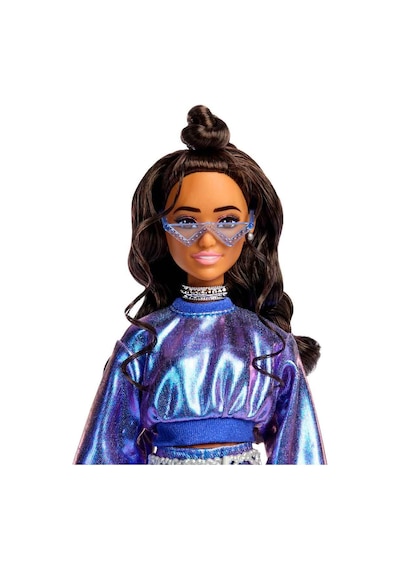Barbie Deluxe Style Stil İkonu Bebek Metalik Mavi Üst Ve Etekli Jfp42