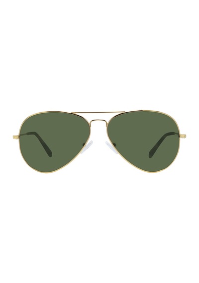 Polarize Pilot Güneş Gözlüğü Raptor 105 Large Gümüş Gözlük Yeşil Cam Diğer 93125399