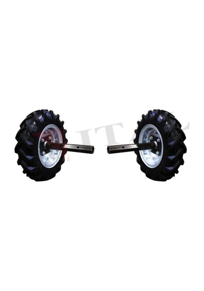 Zebra Çapa Makinesi Dubleks Tekerlek Takımı 400/8 Aks 22mm