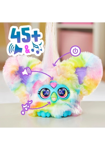 Furby Furblets Zee-bah Elektronik Mini Peluş 45+ Sesli 6+ Yaş Çok Renkli