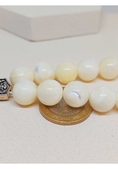 Sedef Taşı 17lik Efe Tesbih 12mm 51528