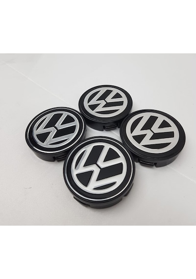 Jant Göbeği Volkswagen 58-55 55Mm Yuva 4'Lü Set Siyah