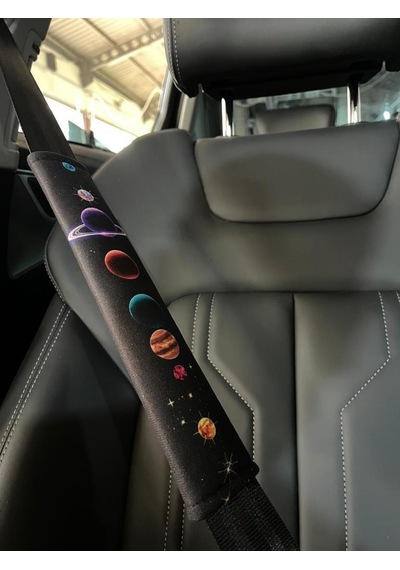 Emniyet Kemer Kılıfı-konfor Pedi Space Gezegen 2 Adet