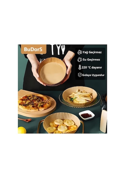 Pisirme Kagidi Airfryer Air Fryer Uyumlu Yagli Kagit Xiaomi Philips Tüm Markalara Uyumlu 50 Adet