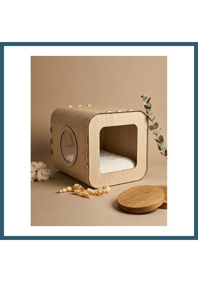 Bezos Özel Tasarım Luna Mdf Kedi Evi Ob