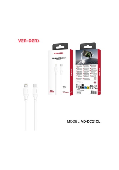 Ven-dens Vd-dc21cl Premium Type-c To Lightning Şarj Ve Data Kablosu