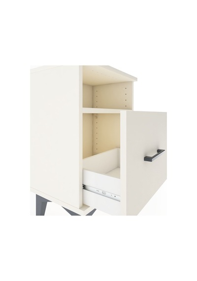 Arges Komodin Tek Raflı 2 Çekmeceli 44x30x64 Aytaşı-aytaşı Aytaşı