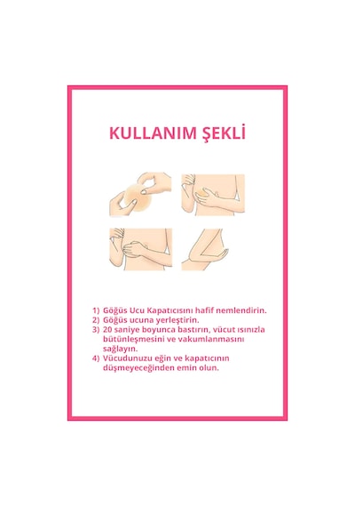 Cottonhill Ten Vakumlu Yapışkansız Göğüs Ucu Kapatıcı, Meme Ucu Kapatıcı Ten