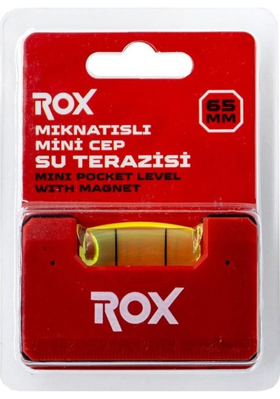 Rox Mıknatıslı Mını Cep Su Terazısı 65 Mm