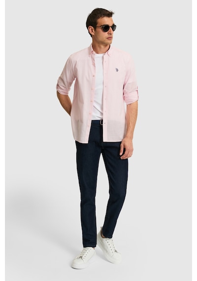 U.s. Polo Assn. Erkek Açık Pembe Gömlek Basic 50324660-vr078 Acık Pembe